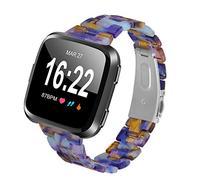 TopTen Watch Strap Compatible for Fitbit Versa 2/Versa/Versa Lite/Versa Special Edition Smartwatch, Resin Slim Bracelet Replacement Accessories Adjustable Wrist Band (I)