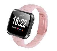 TopTen Watch Strap Compatible for Fitbit Versa 2/Versa/Versa Lite/Versa Special Edition Smartwatch, Resin Slim Bracelet Replacement Accessories Adjustable Wrist Band (F)