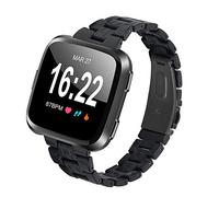 TopTen Watch Strap Compatible for Fitbit Versa 2/Versa/Versa Lite/Versa Special Edition Smartwatch, Resin Slim Bracelet Replacement Accessories Adjustable Wrist Band (H)