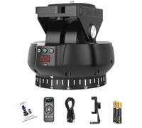 Topteng Electric Remote Control Pan Tilt, 360° Panoramic Rotating Head with 100m Remote Control Distance, 9 Speed Levels, Time-Lapse Photography, fit for Mobile Phones Cameras SLR Mirrorless