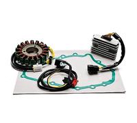 Topteng Magneto Stator + Voltage Rectifier + Gasket fit for Kawasaki ER 5 Twister 1997-2005