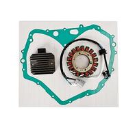 Topteng Magneto Stator + Voltage Rectifier + Gasket fit for Suzuki LT-F400F KingQuad 400 2WD 2010-2012, LT-F400F KingQuad 400 4WD 2010-2017