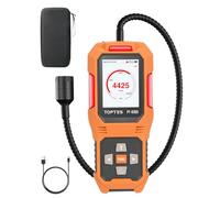 TopTes PT-830S Rechargeable Gas Leak Detector with 36.8cm Flexible Probe, Range 0-10000 ppm, TFT Color Display & 3 Types Alarm, Natural Gas Leak Detector for Propane, Methane for Home or Industrial