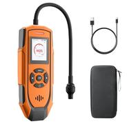 TopTes PT-990 Rechargeable Gas Leak Detector with 11 inch Probe, Detection Range 0-10000 ppm, Data Logging & 3 Types Alarm, Natural Gas Detector for Propane, Methane for Industrial & Home - Orange