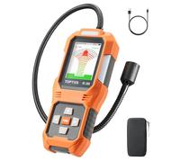 TOPTES RT-389 Rechargeable Refrigerant Leak Detector, HVAC Freon Leak Detector with 3 Sensitivity Modes & 3 Alarm Types for CFCs, HCFCs, HFCs, HFOs, HCs for Car Home Industrial - Orange