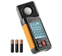 TopTes TS-710 Light Meter, Lux/Foot Candles Meter with 180º Rotating Sensor, 0.1~200,000 Lux Range, Large Backlit Display, Light Meter for Plants, Car Headlights, Home & Office LEDs (Includes Battery)