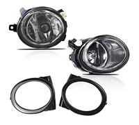 TOPTHAN Fog Lights for BMW E46 E39 3 Series 5 Series M M3 M5 M-Tech, 09/2000-12/2007, HB4 Clear Glass Bulbs, with Light mout