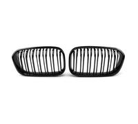 TOPTHAN Front Kidney Grille Fits for BMW 1 Series F20 F21 2015 2016 2017 2018 2019 NI SeriesE Black Gloss Radiator Front Double Ribbed Grill Left Right