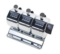 TOPTIE 3-Unit Tally Counter with Base, Counter Clicker On Stand for Coaching, Knitting, People