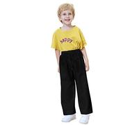 TOPTIE Adult Kids Karate Pants Martial Arts Student Karate Gi Pants-Black-Size 00