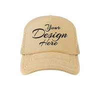 TOPTIE Custom Embroidery Adult Foam Front Trucker Cap 5 Panel Snapback Polyester Mesh Back