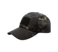 TOPTIE Tactical Hat Operator Baseball Cap with Loop Patches-Black Camo