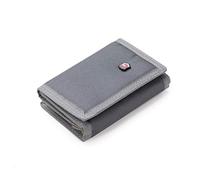 TOPTIE Trifold Wallet for Men, Casual Billfold Purse with 7 Credit Card Slots Extra Capacity-Grey