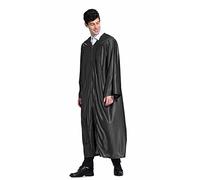 TOPTIE Unisex Black Matte Graduation Gown Choir Robes Only-Black-51
