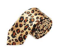 TOPTIE Unisex Necktie Printed Leopard Skinny Tie