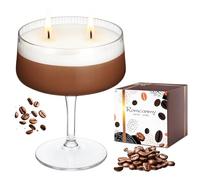 Toptime Coffee Candle, Espresso Martini Candles Gifts Set for Women Men, 3-Layer Scented Candle Long Burning Time 40h Natural Soy Wax, Aromatherapy New Home Gifts for Birthday Valentines Christmas