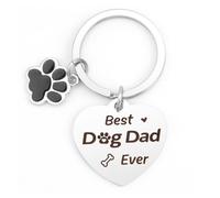 TOPTIPTU Dog Dad Gifts For Dog Lovers Dogs Walking Gifts Dogs Lover Gift For Dad Birthday Gift Father Keychain Keyring Christmas Presents Fathers Day Presents
