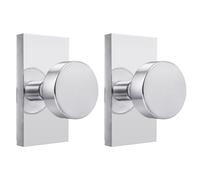 ToPToToo Dummy Door Knobs Interior, Inactive Door Knobs for Closet, Single-Side Dummy Door Handle(Polished Chrome 2 Pack