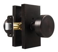 ToPToToo Privacy Door Knobs Interior，Oil Rubbed Bronze Door Knobs with Lock, Antique Vintage Door Knobs for Bedroom Bathroom
