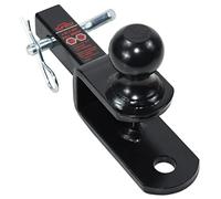 TOPTOW ATV/UTV Trailer Hitch Towing Ball Mounts, 2-Inch Ball, Clevis Pin, Fits 1 1/4-Inch Receiver