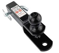 TOPTOW ATV/UTV Trailer Hitch Towing Ball Mounts, 2-Inch Ball, Clevis Pin, Fits 2-Inch Receiver