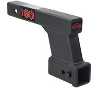 TOPTOW Trailer Receiver Hitch Extender Adapter 6" Drop/Riser, 8" and 10" Extension Length, 2" Shank, 7500lbs Towing Capacity, Matte Black…