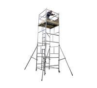 Toptower Classic 5.5m (WH) DIY Scaffold Tower Comprehensive Kit (1.2m x 1.2m Base) on Castor Wheels
