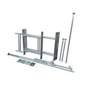 Toptower Classic Scaffolding Tower 3.8m (Working Height) 4' x 2'6" Base Size DIY Galvanised Scaffold Tower with Stabilisers (Pair)