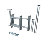 Toptower Classic Scaffolding Tower 4.65m (Working Height) 4' x 2'6" Base Size DIY Galvanised Scaffold Tower Basic Kit