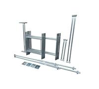 Toptower Classic Scaffolding Tower 4.65m (Working Height) 4' x 2'6" Base Size DIY Galvanised Scaffold Tower (Basic Kit with Stabilisers)