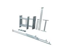 Toptower Classic Scaffolding Tower 6.3m (Working Height) 4' x 2'6" Base Size DIY Galvanised Towers (Basic Kit with Stabilisers)