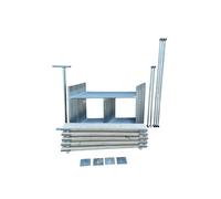 Toptower Classic Scaffolding Tower 6.3m (Working Height) 4' x 4' Base Size DIY Galvanised Scaffold Tower