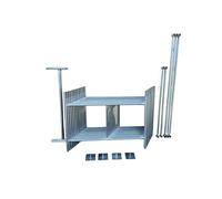 Toptower Classic Scaffolding Tower 6.3m (Working Height) 4' x 4' Base Size DIY Galvanised Scaffold Tower (Basic Kit)