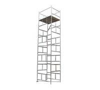 Toptower Classic Scaffolding Tower 9.7m (31'7") Working Height 6’ x 4’ Base Size DIY Scaffold Tower (Frames Only)