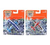 Toptoys2u Bargain Bundles Matchbox Sky Busters Diecast Models 2 Pack Bundle - Biplane-A & MBX Crop Duster