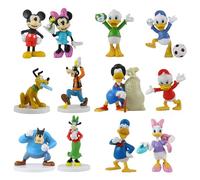 Toptoys2u Bargain Bundles Mickey Mouse and Friends 3D Figures Age 3+ - Highly Detailed Collectible Miniature Figures Perfect for Cake Toppers - (Set of 12)