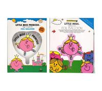 Toptoys2u Bargain Bundles Mr Men Foil Party Balloon Twin Packs - Little Miss Princess Heart-shaped and Super-shape