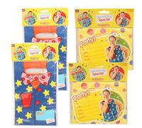 Toptoys2u Bargain Bundles Something Special Mr Tumble Childrens Partyware Invitations Party Loot Bags & More- Pack of 12 Invites & Party Bags