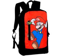 Toptoys2u Bargain Bundles Super Mario - School Twin Compartment Backpack/Rucksack - 43cm x 29cm x 13cm