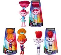Toptoys2u Bargain Bundles Trolls Toy Doll Figures & Accessory Bundle - 3-Piece Stylin' Doll Bundle - Stylin' Poppy Doll, Stylin' Barb Doll, & Stylin' DJ Suki Doll
