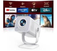 TOPTRO Mini Projector 1080P 4K Supported【Android 13 & Short Throw】 Portable Smart Projector with 270° Adjustable Stand, WiFi 6 Bluetooth 5.4, Auto Keystone, Home Movie Projectors for Bedroom/Kid Gift