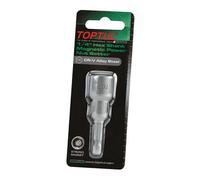 Toptul 1/4 Inch Hex Shank Driver 6mm Magnetic Power Nut Setter 65mm Long Beaa0806