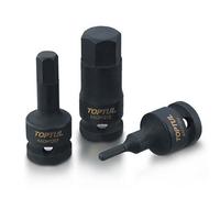 Toptul 14mm Deep Impact Socket Bit 1/2 Inch Hexagon Drive 60mm Long Tool Kadh1614