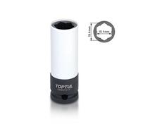 Toptul 17mm Thin Wall Deep Impact Socket 1/2 Inch Drive Tool Mercedes-Benz Kabq1617