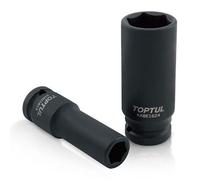 Toptul 19 mm Flank Impact Socket 1/2 Inch Square Drive Heavy Duty Tool Kabe1619