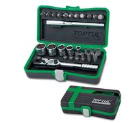 Toptul 27 Piece 1/4in Drive Mini Bit Ratchet, Socket & Bit Set GADW2701