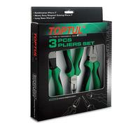 Toptul 3 Pc Mixed Pliers Set 7 Inch Combination 7 Inch Diagonal 8 Inch Long-Nose Gaae0304