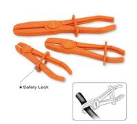 Toptul 3 Piece Flexible Line Clamp Set Small Medium & Large Orange Jgar0301