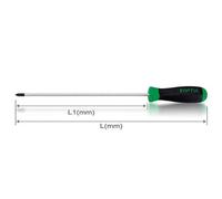 Toptul 400 mm Ph1 Phillips Star Drive Extra Long Anti-Slip Screwdriver Fbcb0140
