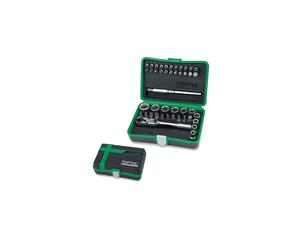 Toptul 45 Piece 1/4in Drive Mini Locking Bit Ratchet, Socket & Bit Set GADW4501